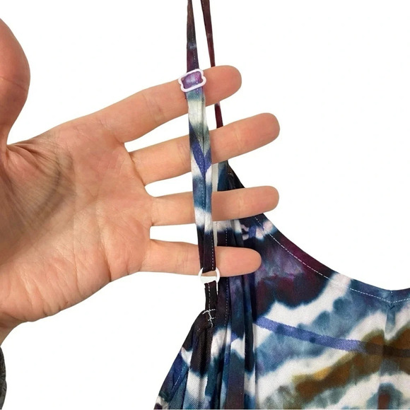 Rails Maxi Dress Womens Small Geode Tie Dye Alison Dress Sundress Handmade Brown - Picture 5 of 16